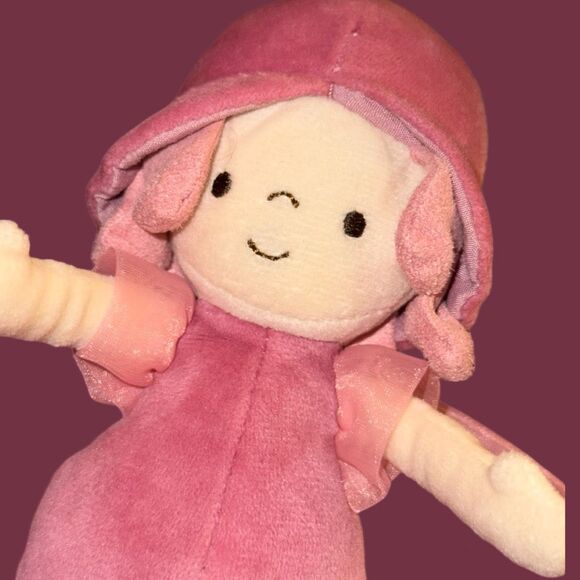 Jellycat Rose Petalkin Doll Plush Pink Flower Soft Floral Fairy 9" - Picture 5 of 5